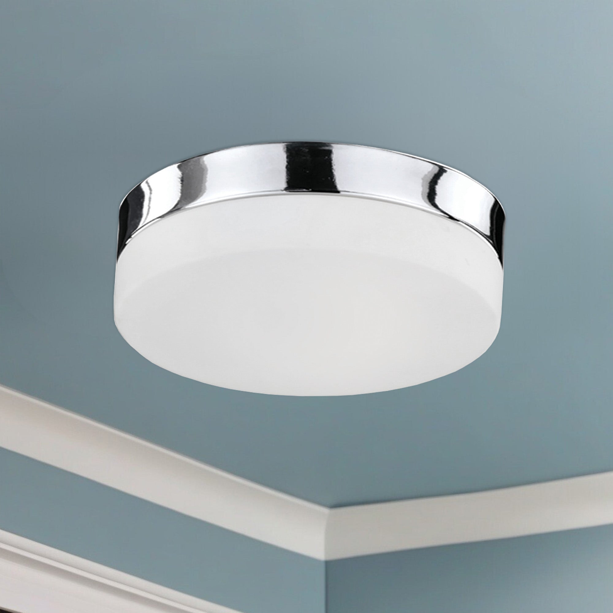 Lomita 11-in Chrome LED Flush Mount