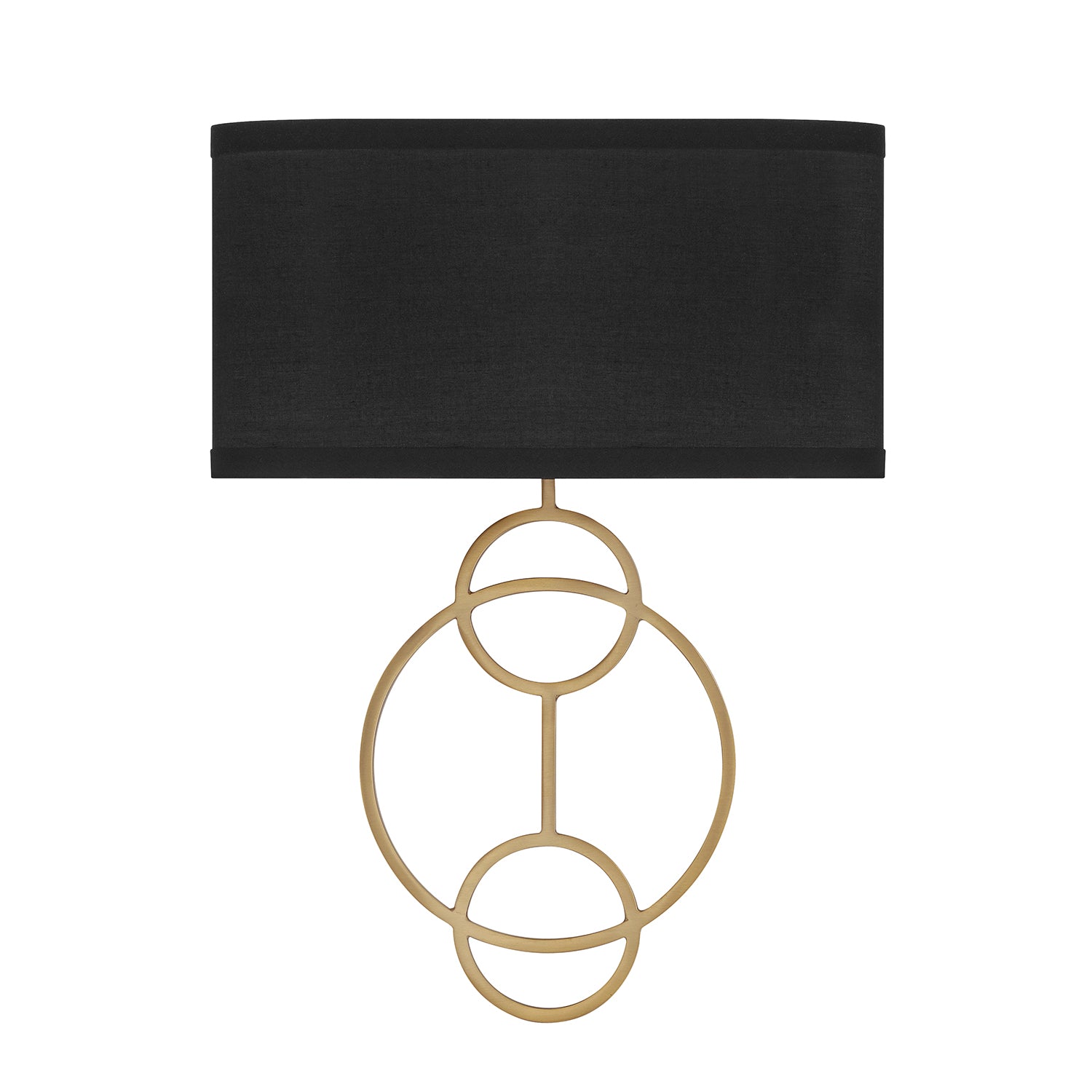 Crystorama Laurel LRL-992-VG-BK – 10 Inch – 2 Light – Sconce – Vibrant Gold – Dry Rated