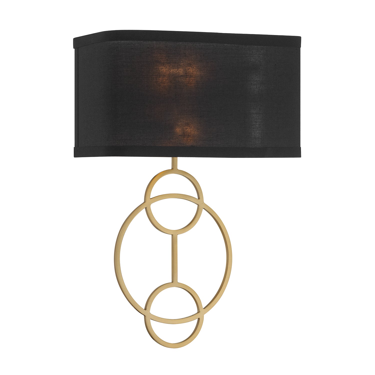 Crystorama Laurel LRL-992-VG-BK – 10 Inch – 2 Light – Sconce – Vibrant Gold – Dry Rated