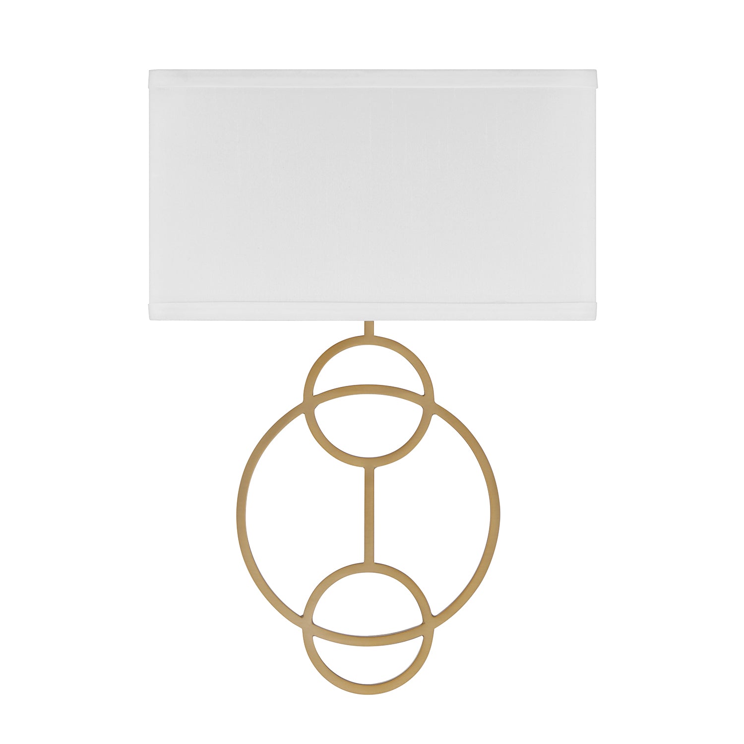 Crystorama Laurel LRL-992-VG-WH – 10 Inch – 2 Light – Sconce – Vibrant Gold – Damp Rated