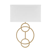 Crystorama Laurel LRL-992-VG-WH – 10 Inch – 2 Light – Sconce – Vibrant Gold – Damp Rated