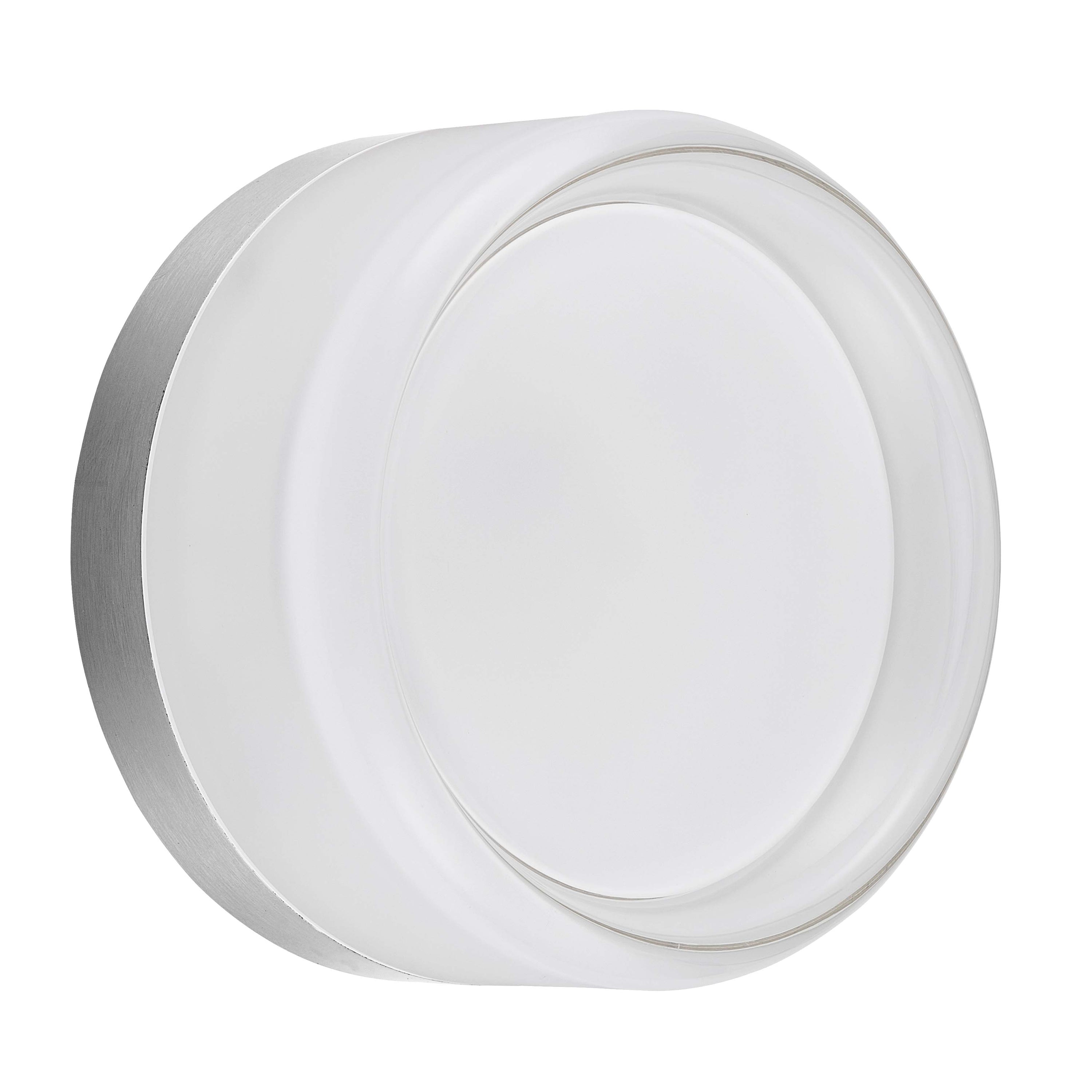Dainolite LUC-515LEDW-PC 15W Wall Sconce Polished Chrome with Clear & Frosted Acrylic Diffuser
