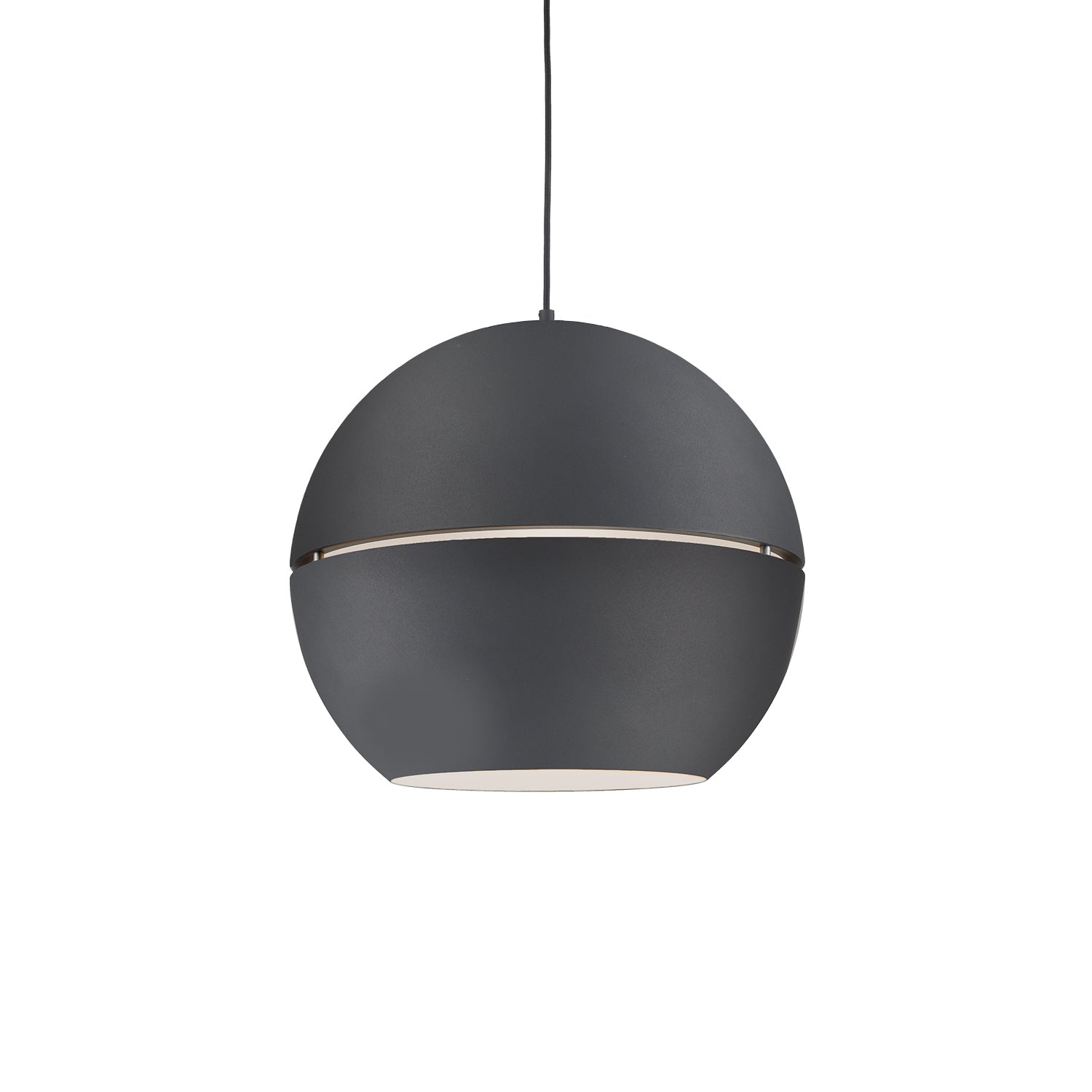 Lucas 24-in Black 1 Light Pendant