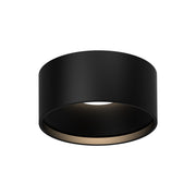 Lucci 5-in Black LED Flush Mount