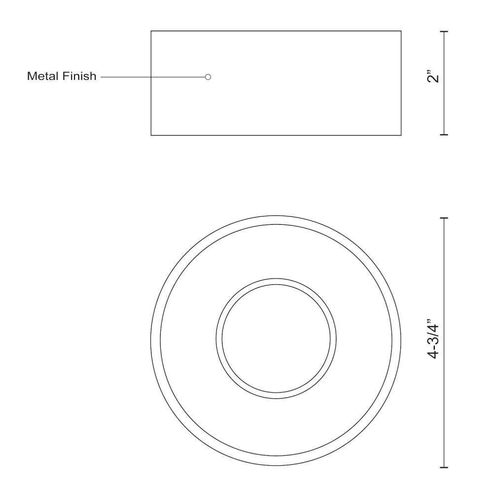 Kuzco Lighting Inc. LUCCI FM10205-WH Flush Mount Transitional - White