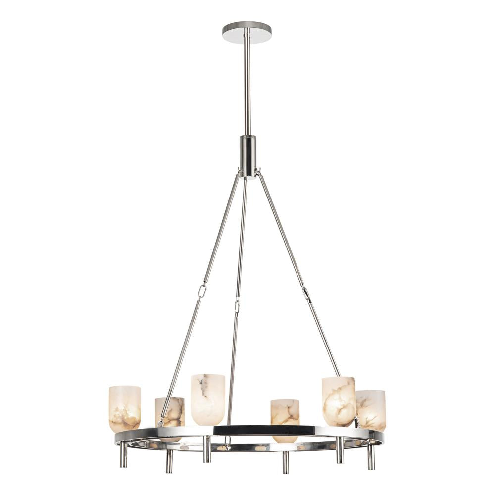 Alora Lighting LUCIAN CH338632PNAR Chandelier - Polished Nickel