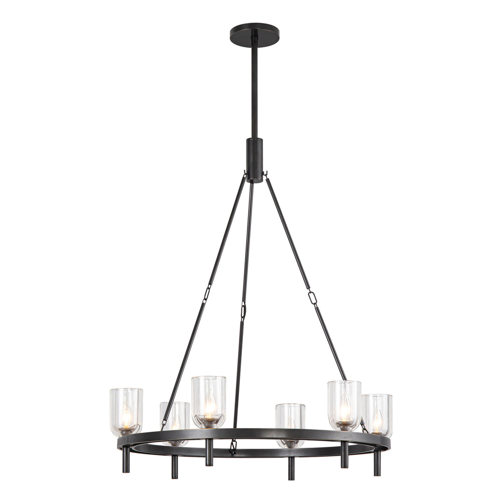 ALORA Lighting CH338632UBCC Chandeliers, Clear Crystal/Urban Bronze