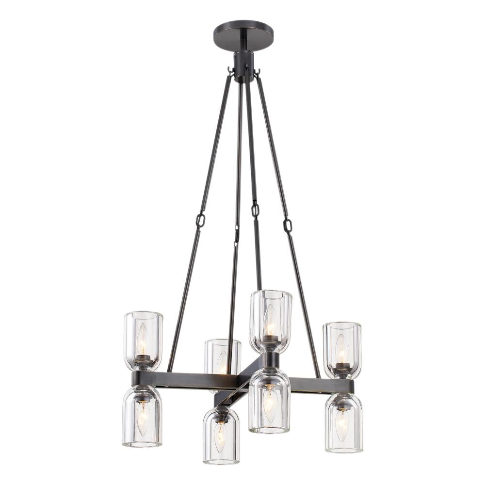 Alora Lighting LUCIAN CH338822UBCC Chandelier - Urban Bronze