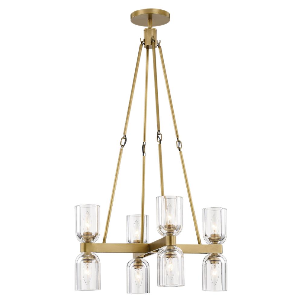 Alora Lighting LUCIAN CH338822VBCC Chandelier - Vintage Brass