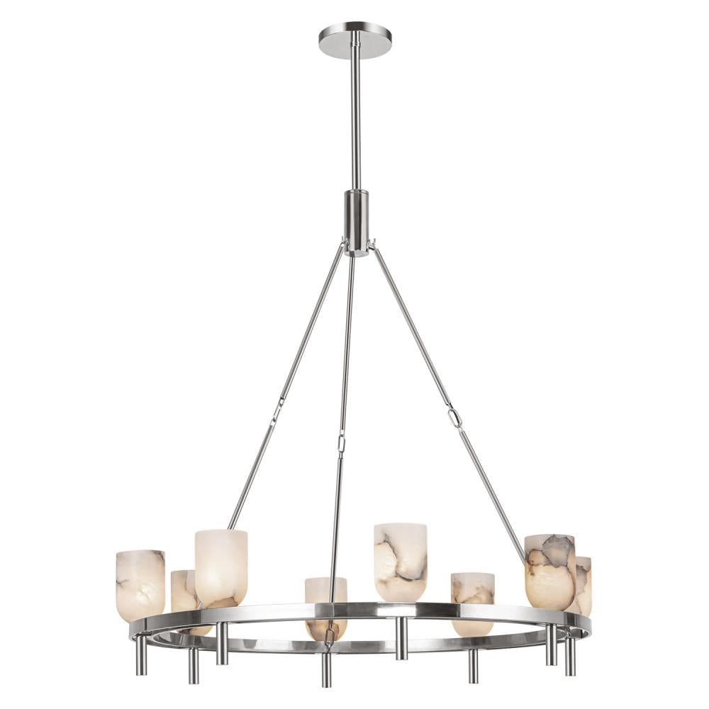 Alora Lighting LUCIAN CH338836PNAR Chandelier - Polished Nickel