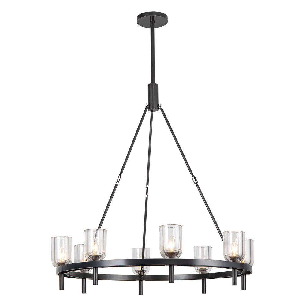 ALORA Lighting CH338836UBCC Chandelier, 8 Lights, Clear Crystal/Urban Bronze