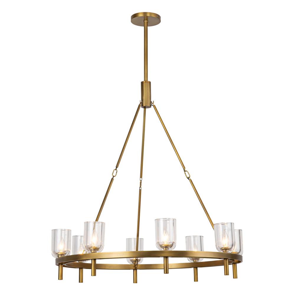 Alora Lighting LUCIAN CH338836VBCC Chandelier - Vintage Brass