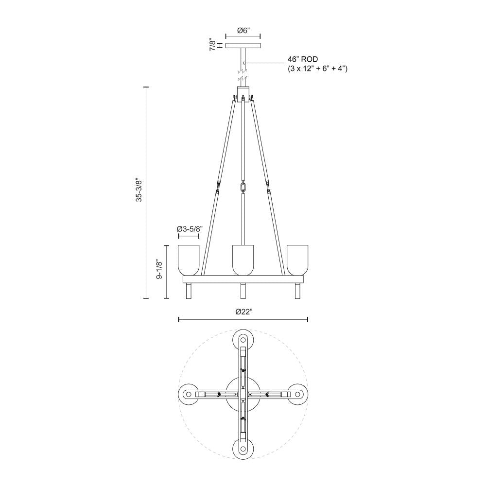 Alora Lighting LUCIAN PD338422PNCC Pendant - Polished Nickel