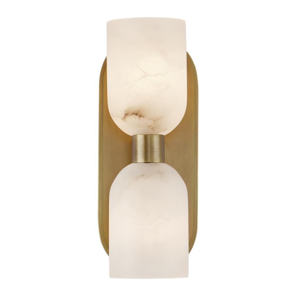 Alora Lighting LUCIAN WV338902VBAR Bathroom Fixture - Vintage Brass