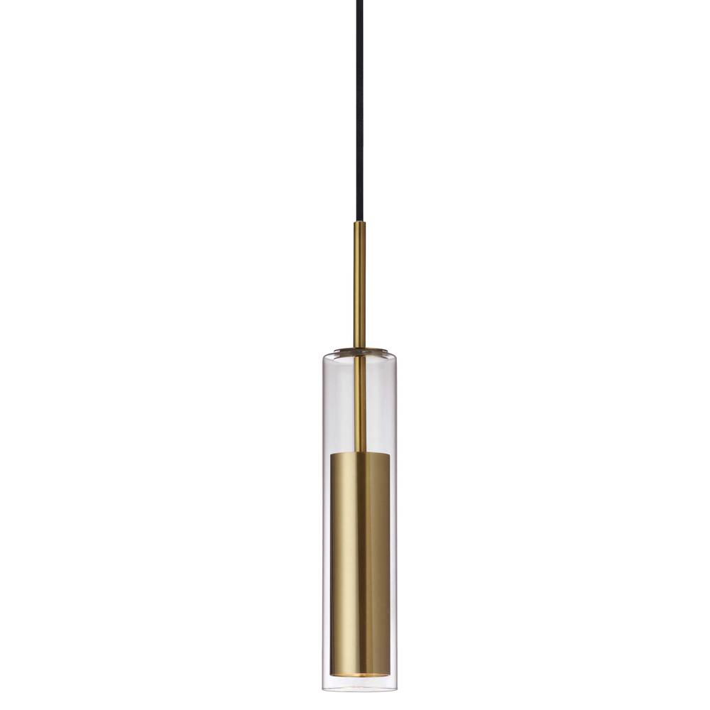 Dainolite LUNA LUN-1LEDP-AGB Pendant Modern - Aged Brass