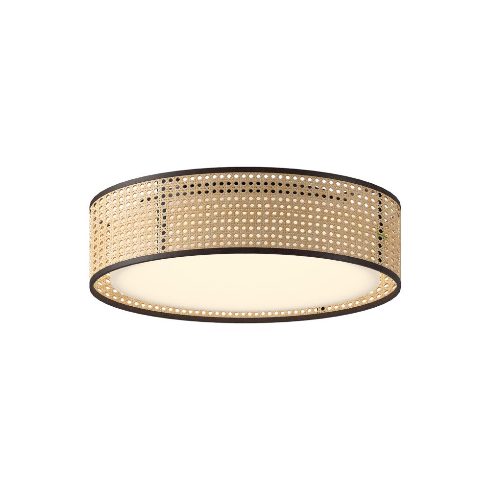 Alora Lighting LYLA FM479016RB-5CCT Flush Mount - Rattan