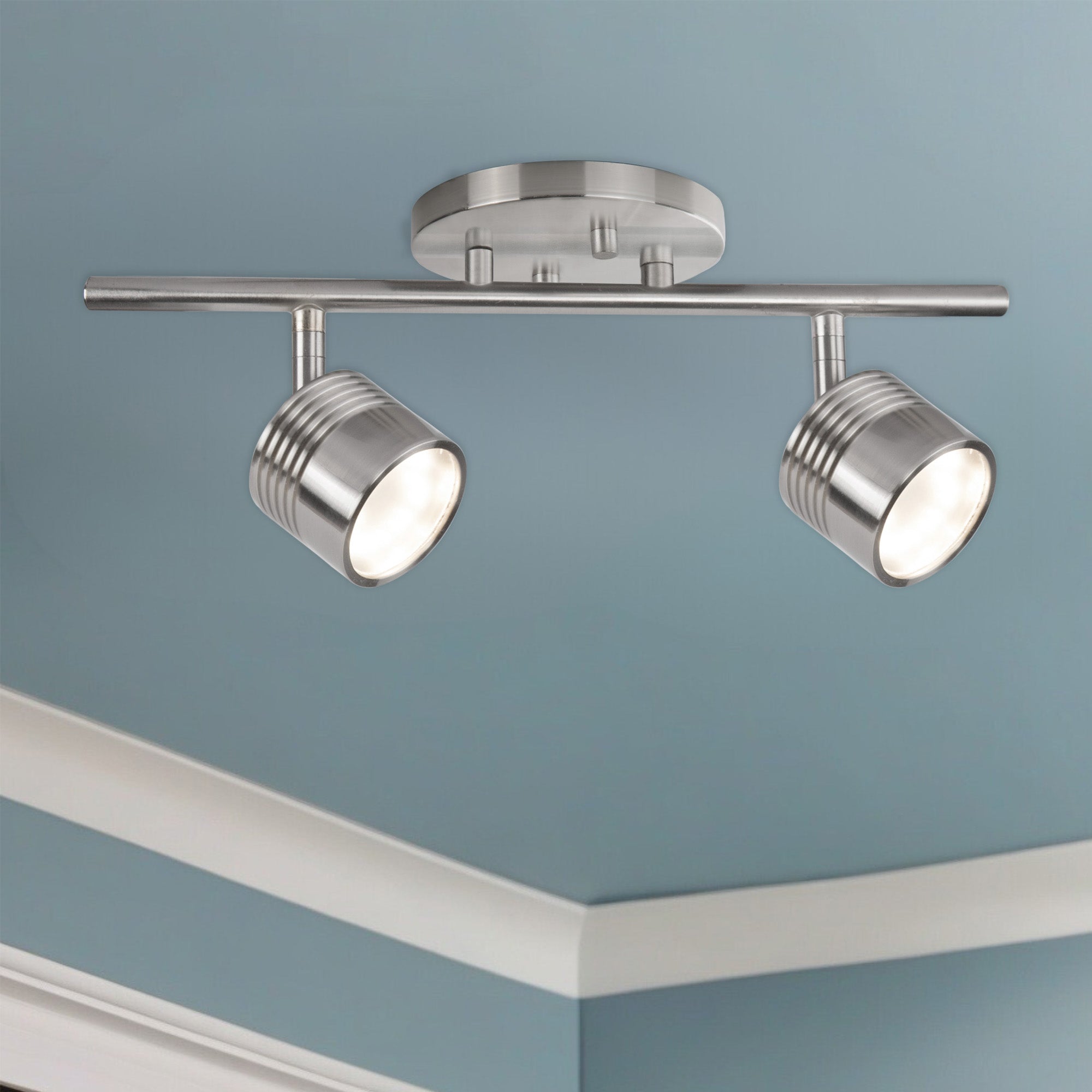 Lyra 15-in Brushed Nickel LED Track Lights