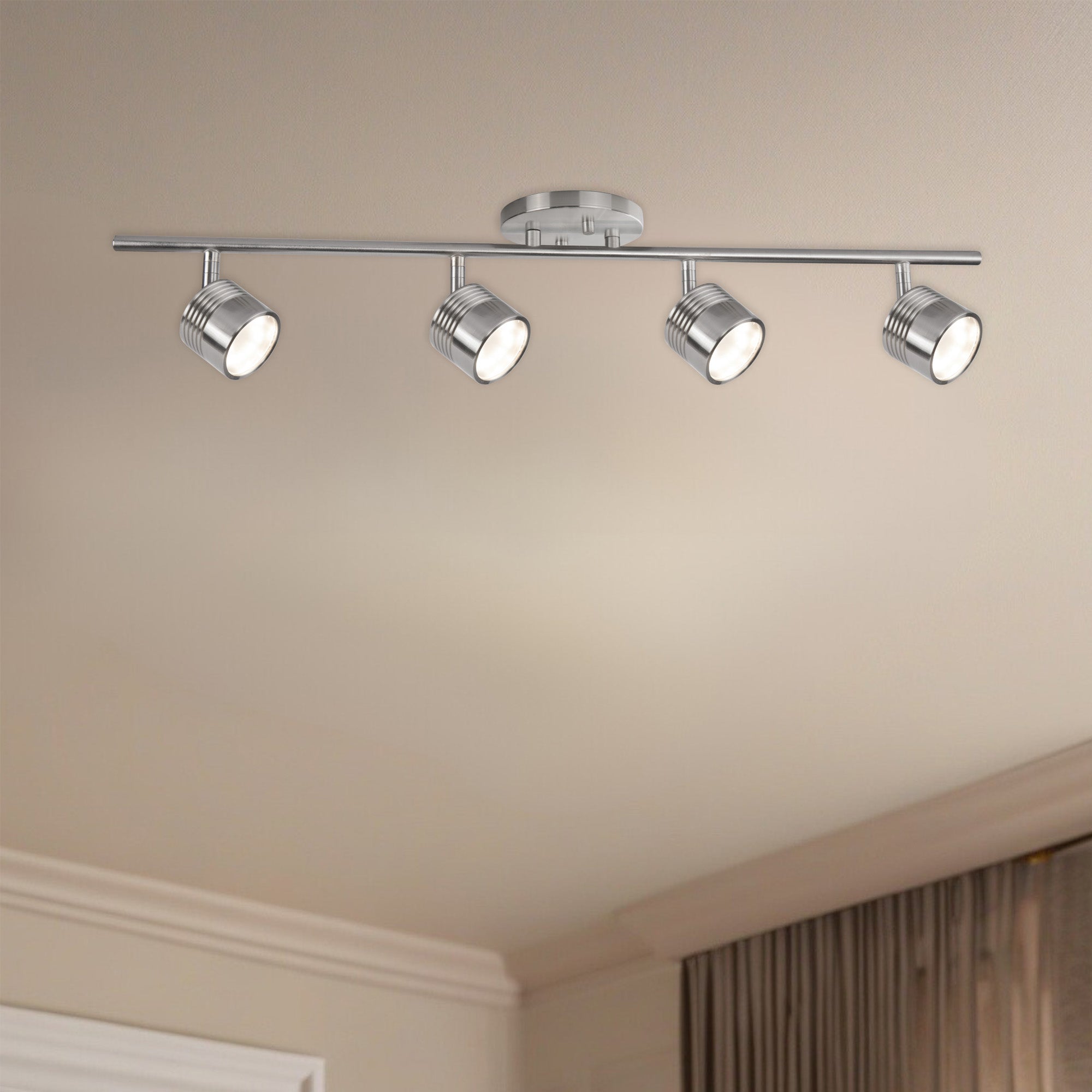 Lyra 30-in Brushed Nickel LED Track Lights