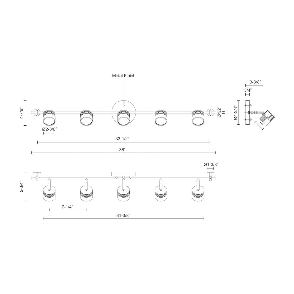 Kuzco Lighting Inc. LYRA TR10036-BN Pendant Transitional - Brushed Nickel