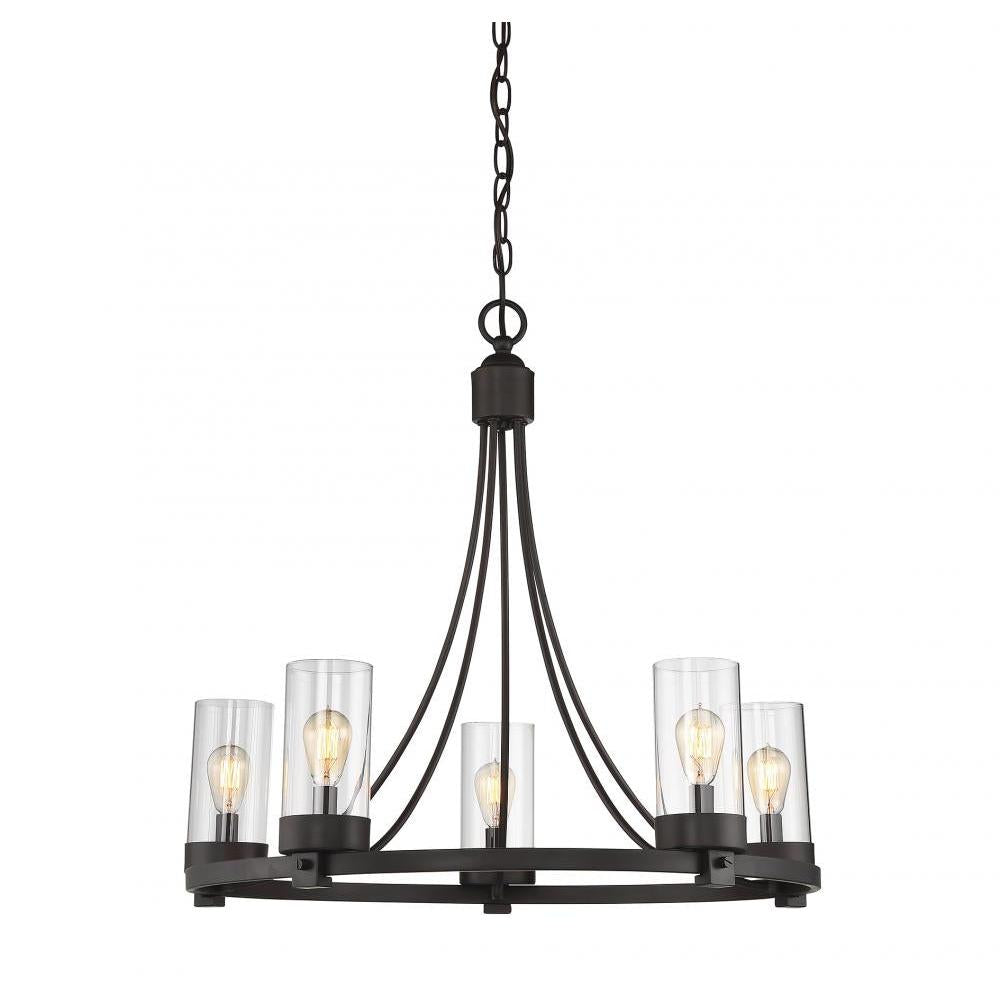 5-Light Chandelier in Oil Rubbed Bronze
