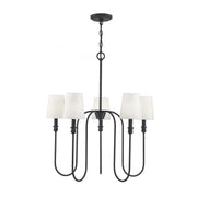 5-Light Chandelier in Aged Iron