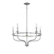 5-Light Chandelier in Brushed Nickel