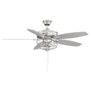 52" 3-Light Ceiling Fan in Brushed Nickel