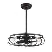 14" 3-Light Fan D'Lier in Oil Rubbed Bronze