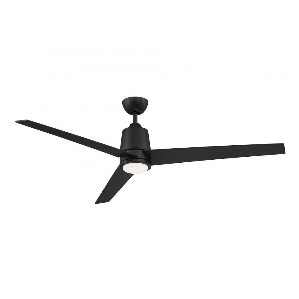 56" LED Ceiling Fan in Matte Black