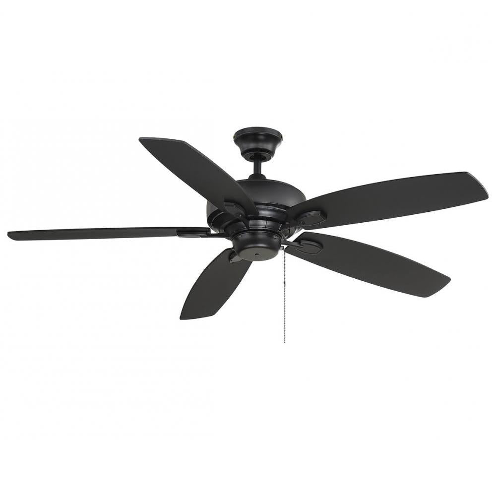 52" Ceiling Fan in Matte Black
