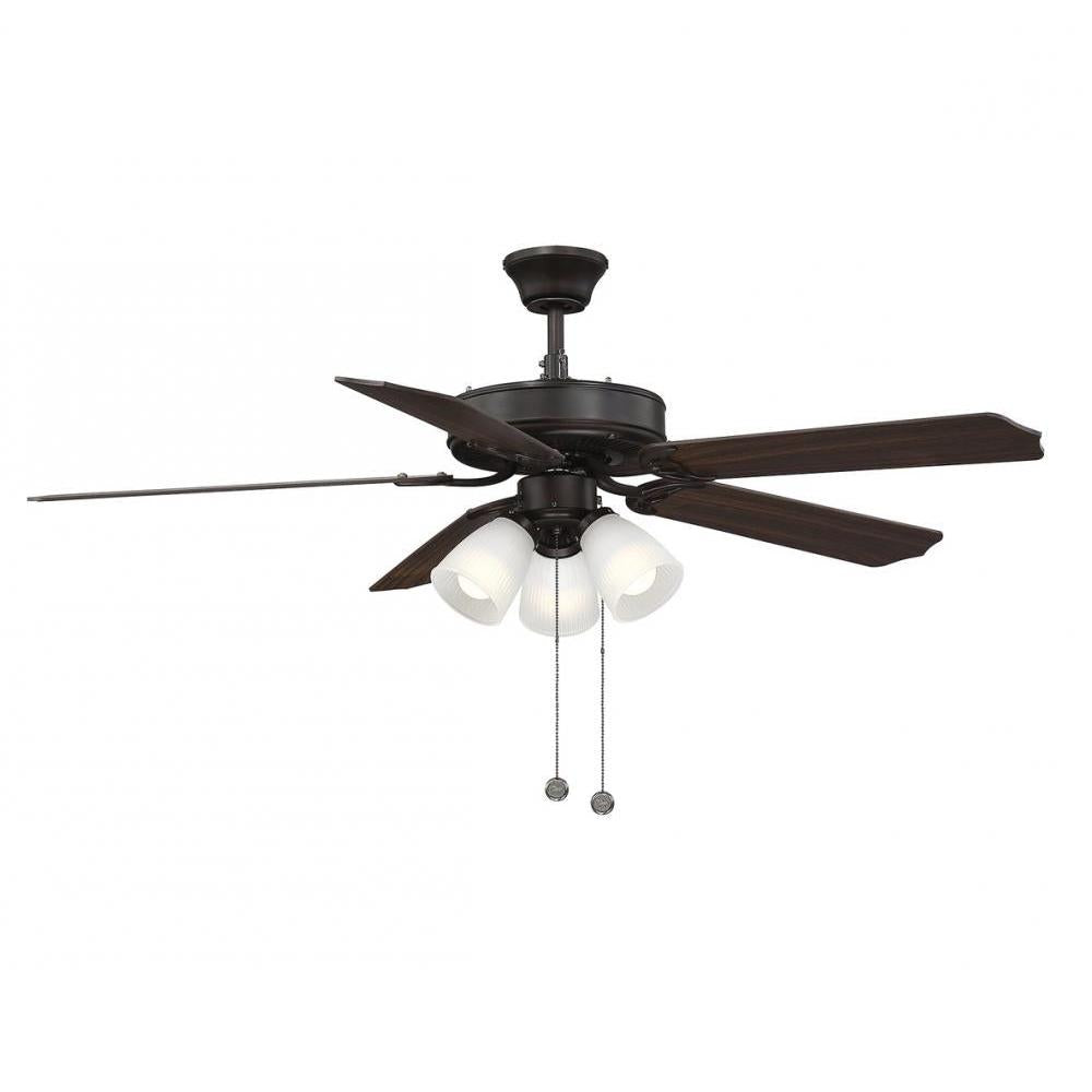 52" 3-Light Ceiling Fan in Oil Rubbed Bronze