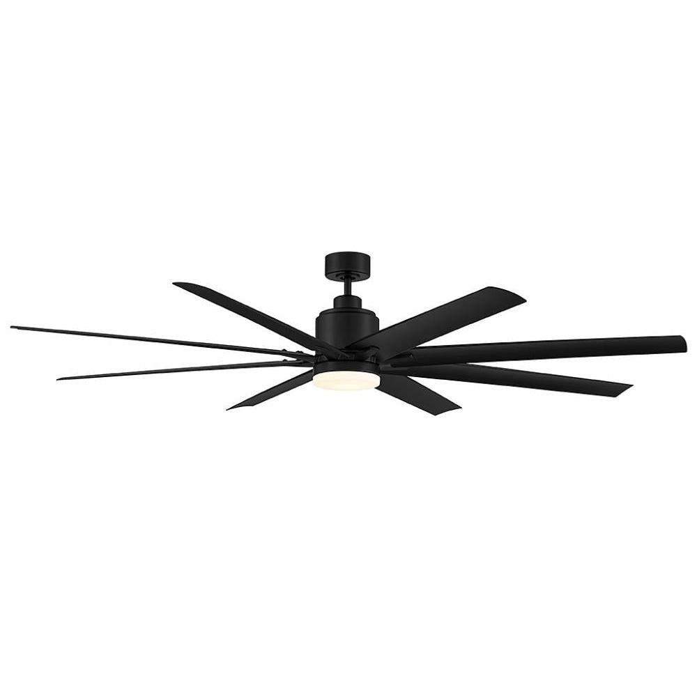 72" LED Outdoor Ceiling Fan in Matte Black