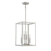 4-Light Pendant in Brushed Nickel