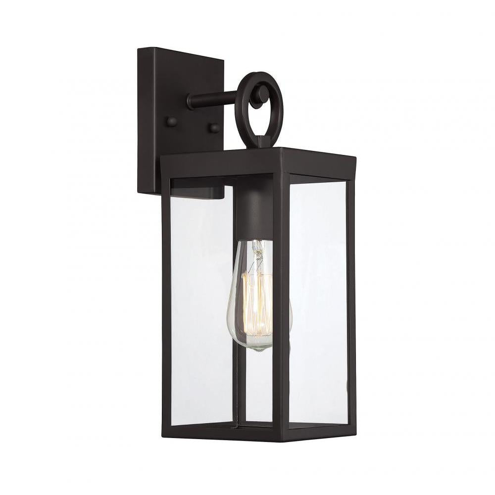 1-Light Outdoor Wall Lantern in Oil Rubbed Bronze