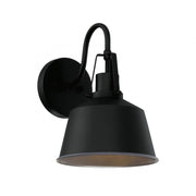 1-Light Outdoor Wall Lantern in Matte Black