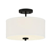 2-Light Ceiling Light in Matte Black