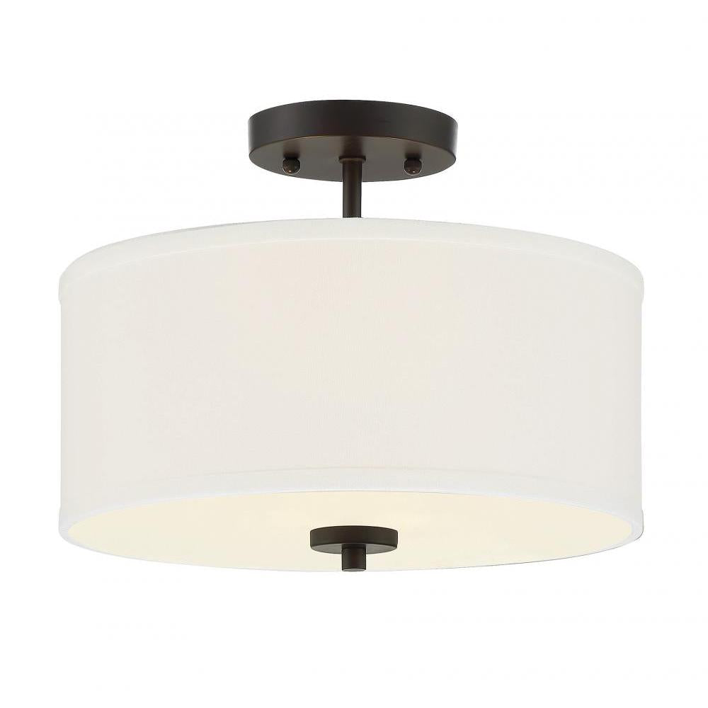 2-Light Ceiling Light in Oil Rubbed Bronze