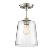 1-Light Ceiling Light in Brushed Nickel