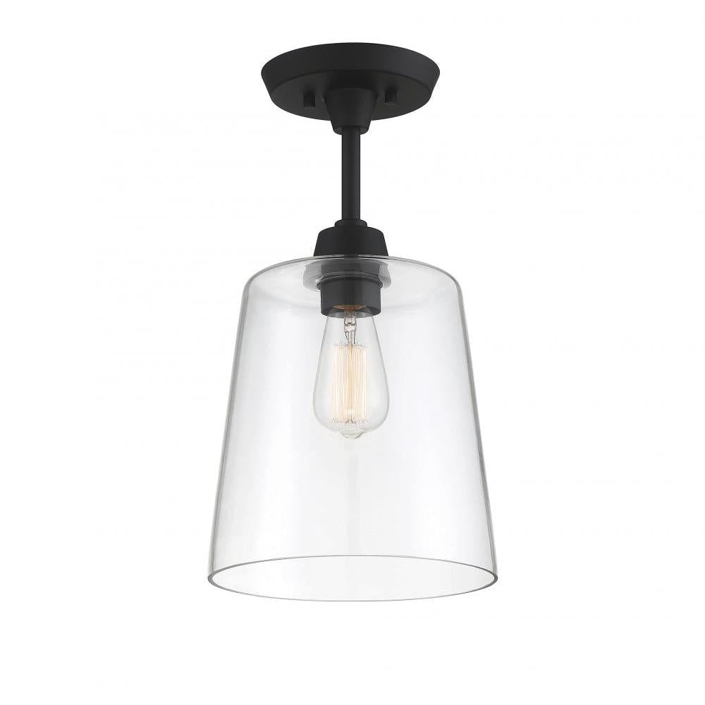 1-Light Ceiling Light in Matte Black