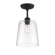 1-Light Ceiling Light in Matte Black