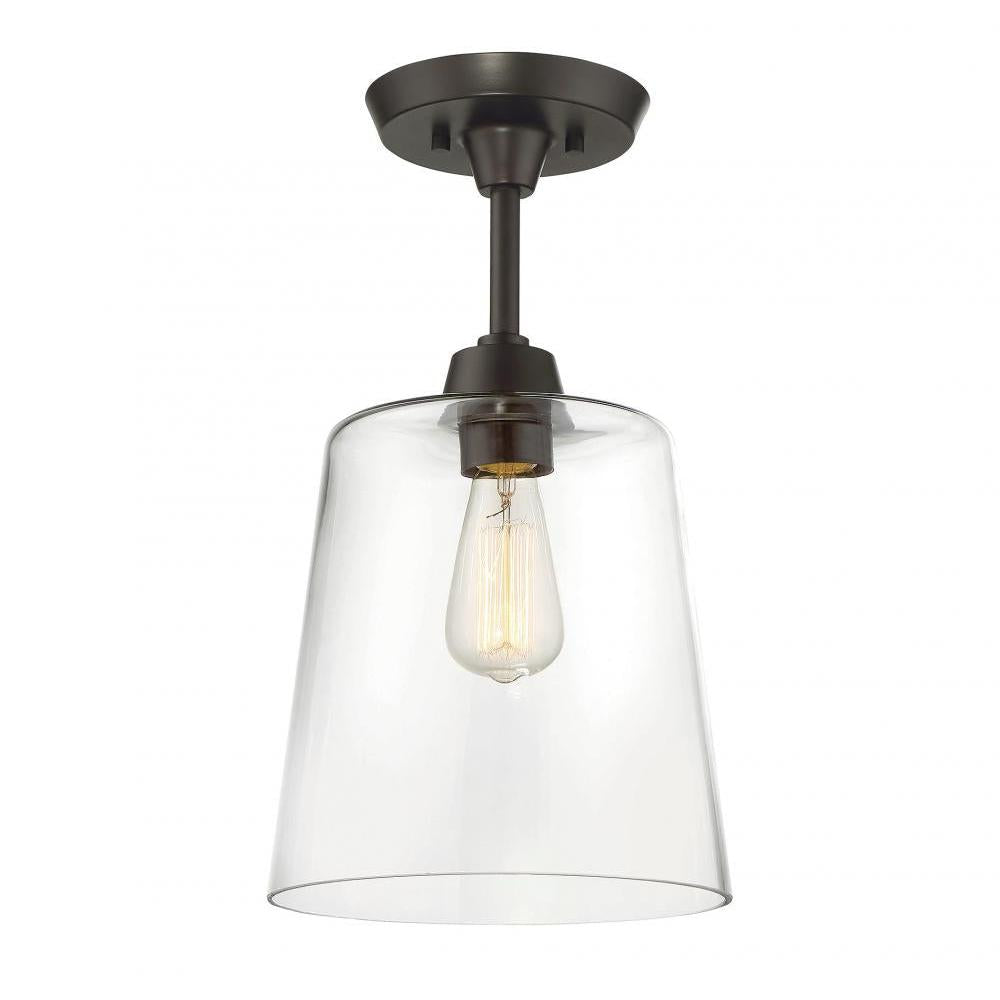 1-Light Ceiling Light in Oil Rubbed Bronze