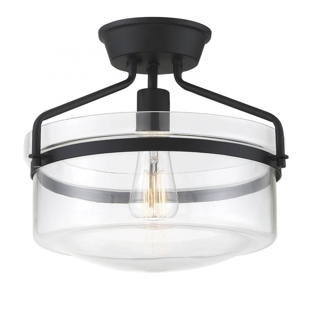 1-Light Ceiling Light in Matte Black