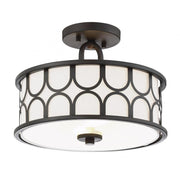 2-Light Ceiling Light in Oil Rubbed Bronze