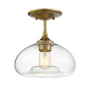 1-Light Ceiling Light in Natural Brass