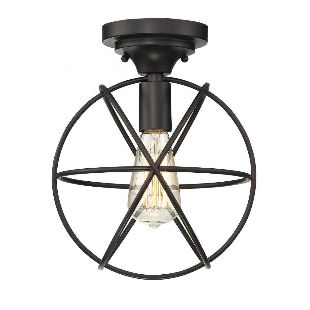 1-Light Ceiling Light in Oil Rubbed Bronze
