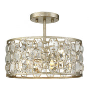 2-Light Ceiling Light in Silver Gold