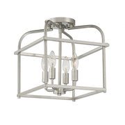 4-Light Ceiling Light in Brushed Nickel