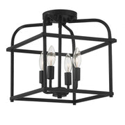 4-Light Ceiling Light in Matte Black