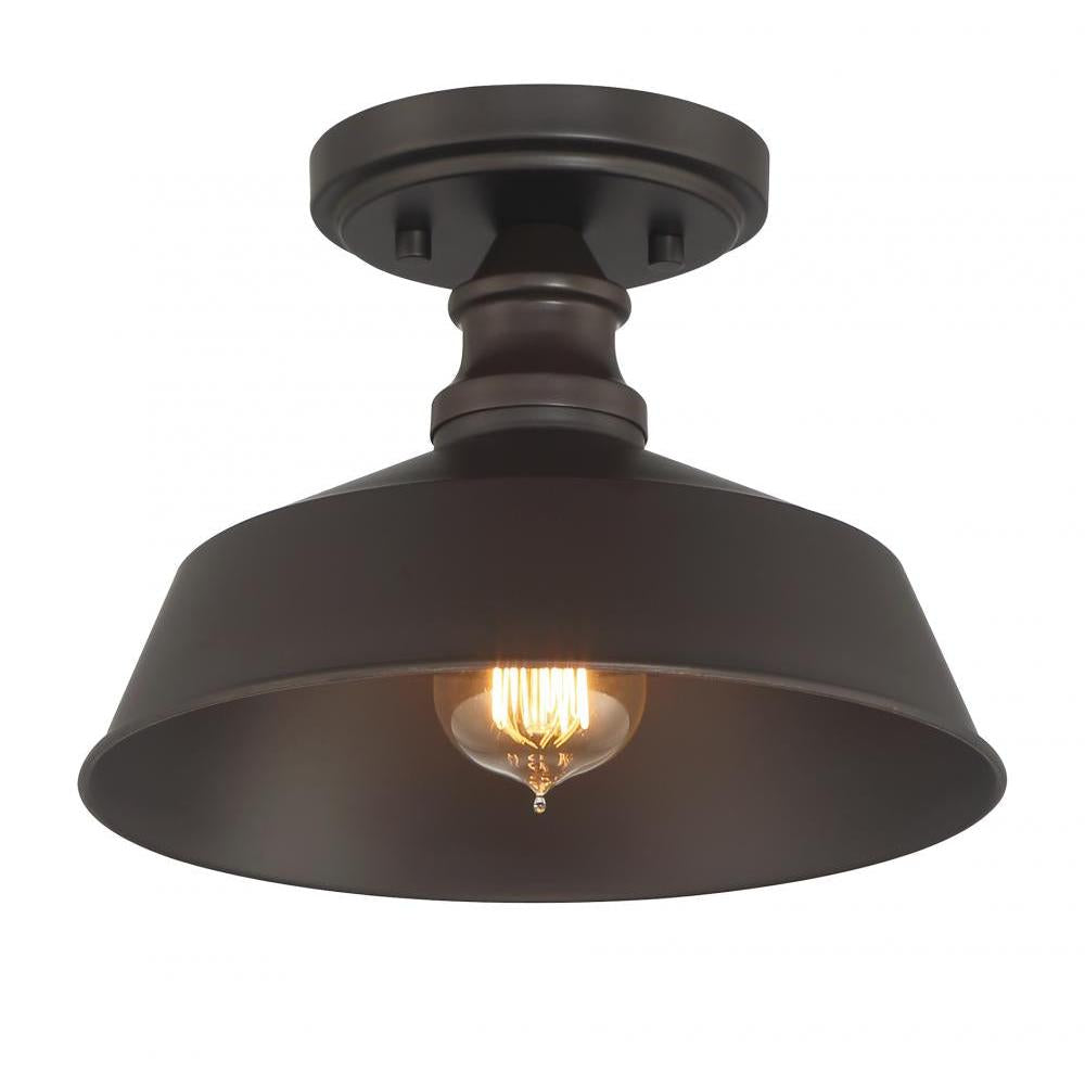 1-Light Ceiling Light in Oil Rubbed Bronze
