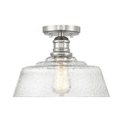 1-Light Ceiling Light in Polished Nickel